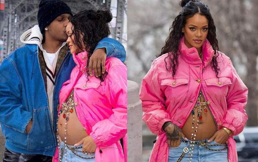 Rihanna está grávida do primeiro filho com A$AP Rocky