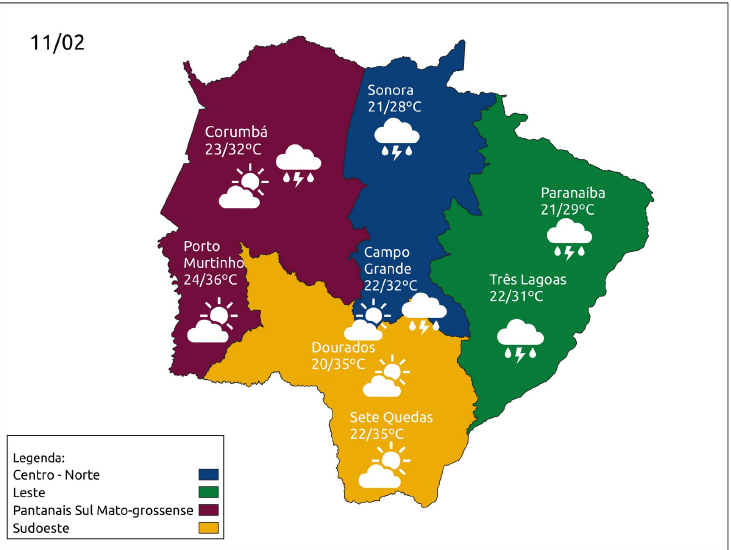 Final de semana terá sol, calor, baixa umidade do ar e pancadas de chuva no Estado