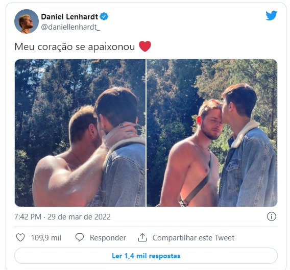 Daniel Lenhardt, gaúcho do "BBB 20", assume namoro: "Meu coração se apaixonou"