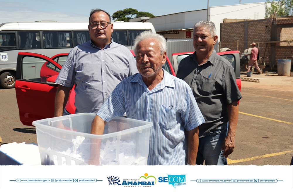 Rui Cordeiro é o ganhador do carro 0km sorteado pela Prefeitura de Amambai na campanha do IPTU 2021