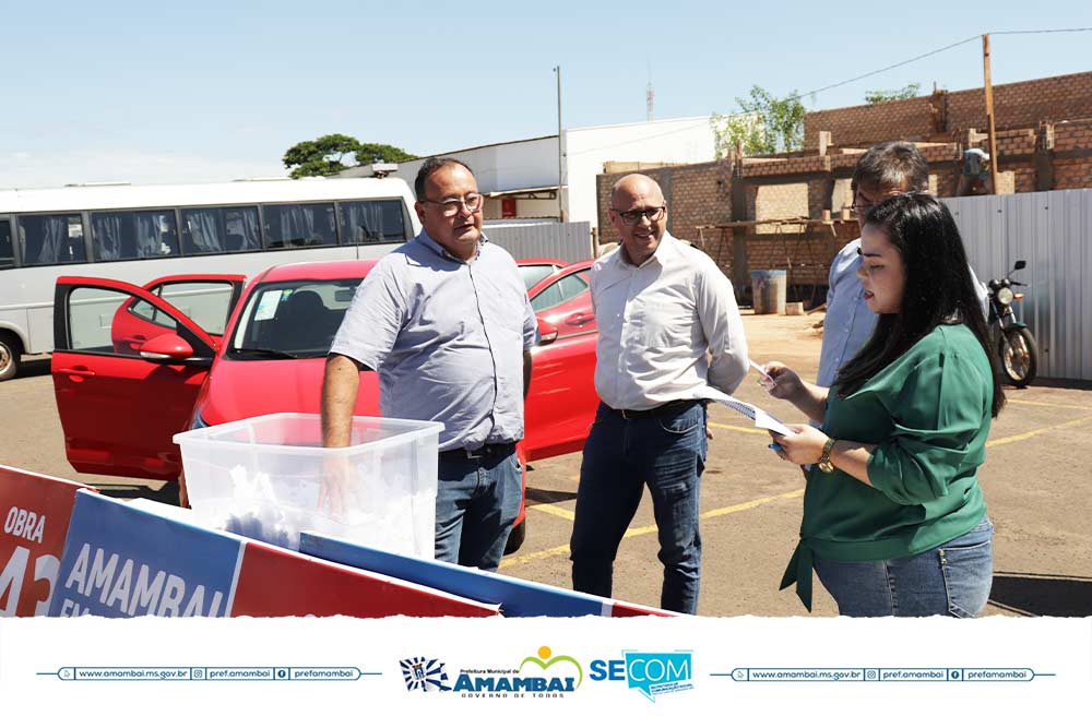 Rui Cordeiro é o ganhador do carro 0km sorteado pela Prefeitura de Amambai na campanha do IPTU 2021