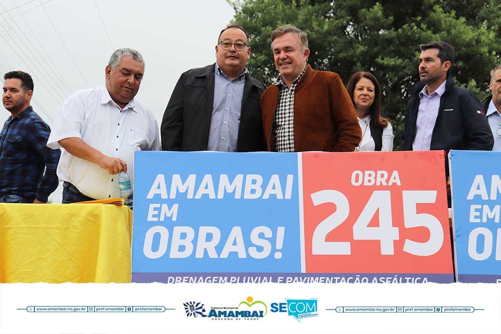 Maior projeto de drenagem e asfalto na história da vila Limeira foi lançado nesta sexta pela Prefeitura de Amambai