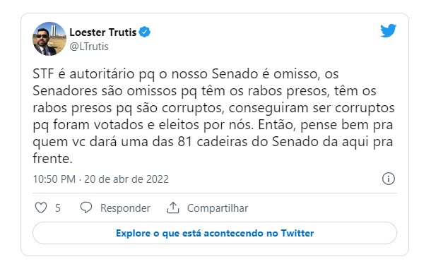 Ovando e Trutis criticam STF por condenar deputado bolsonarista a oito anos de prisão