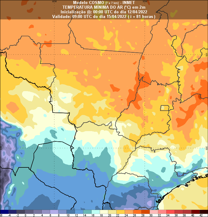 Frente fria começa a aparecer a partir de quarta-feira a tarde em MS