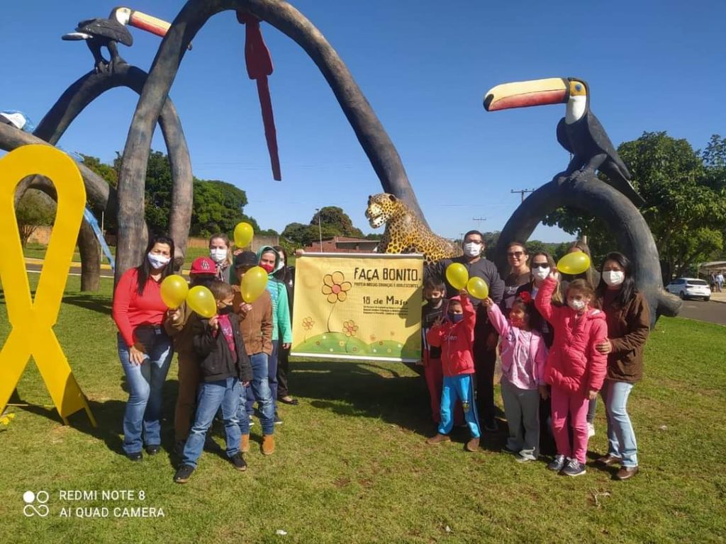 Equipes da Assistência Social de Caracol realizam ação da campanha Faça Bonito