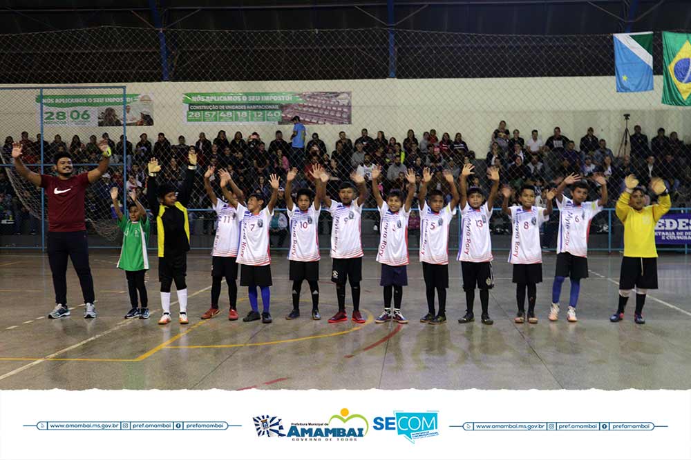 Com jogos eletrizantes, Prefeitura de Amambai realizou nesta terça, finais da Copa Cidade de Futsal