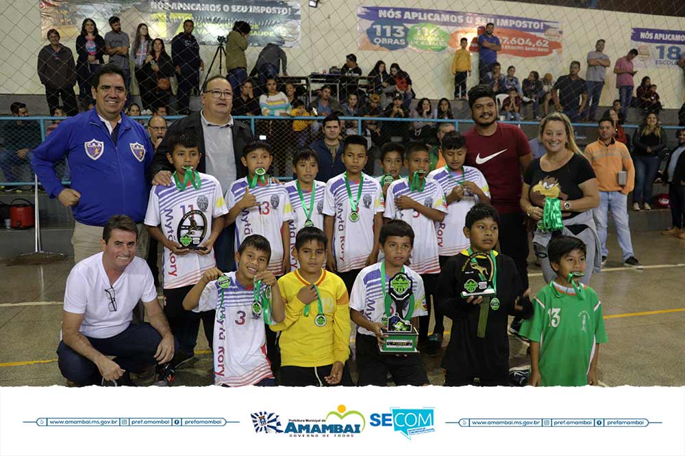 Com jogos eletrizantes, Prefeitura de Amambai realizou nesta terça, finais da Copa Cidade de Futsal