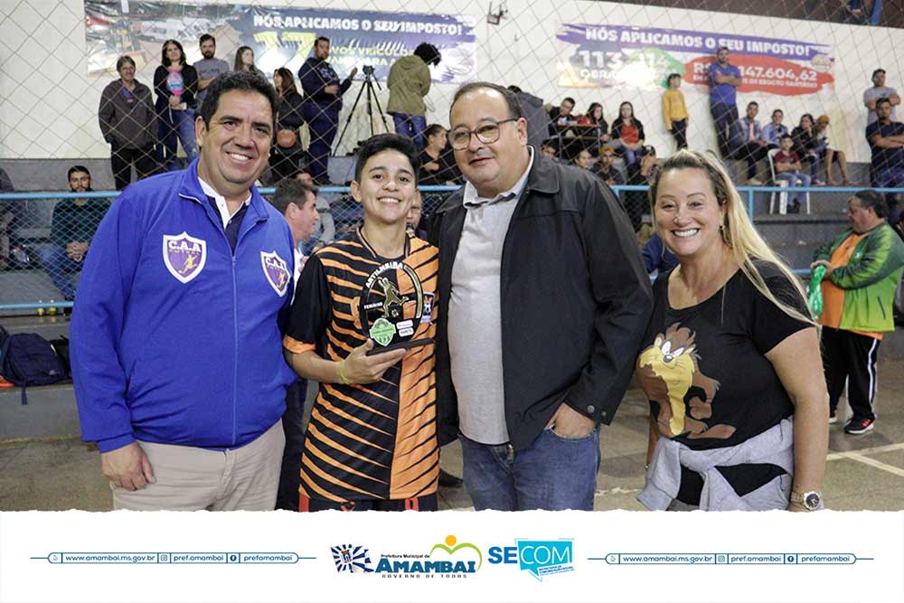 Com jogos eletrizantes, Prefeitura de Amambai realizou nesta terça, finais da Copa Cidade de Futsal