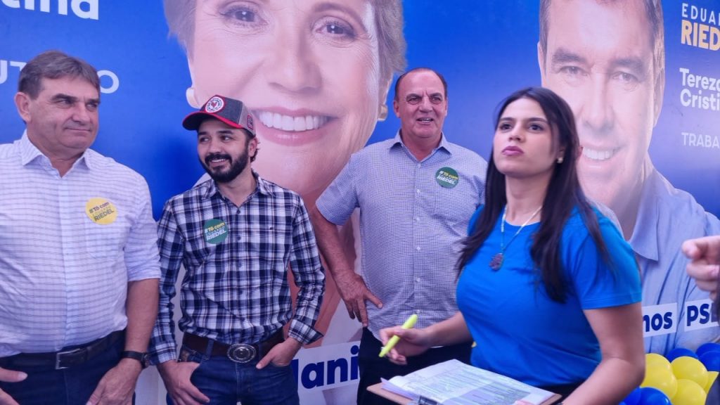 Prefeito Rogério Torquetti participa da convenção de Eduardo Riedel em Campo Grande