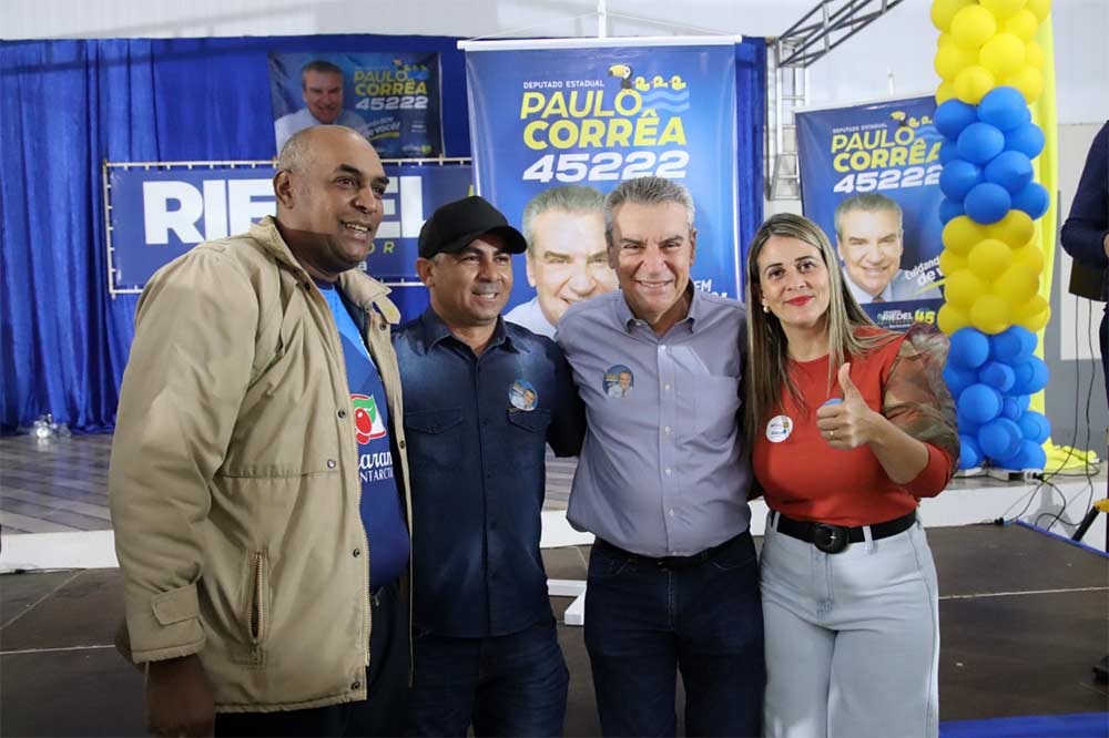 Dr. Bandeira, Valter Brito, vereadores e secretários recebem Paulo Corrêa para reunião política em Amambai