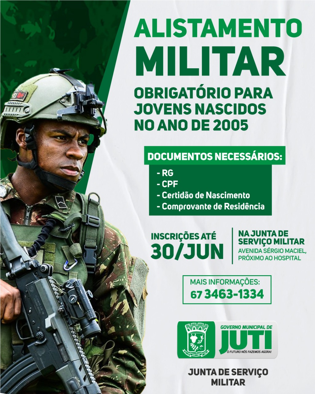 Atenção, se você nasceu em 2005, chegou a hora de fazer o seu Alistamento  Militar