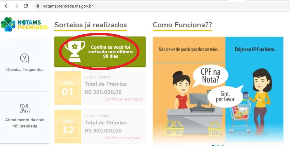 Programa Nota Premiada sorteia 393 consumidores em MS; saiba se você foi um deles