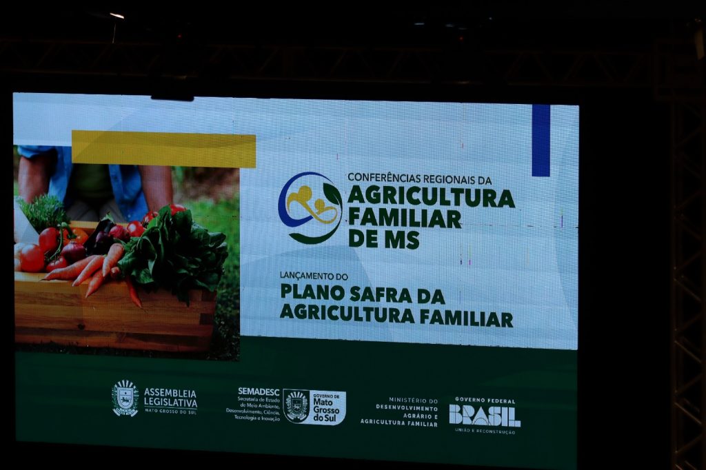 Valter Brito destaca a relevância da agricultura familiar em evento de lançamento do Plano Safra em Campo Grande