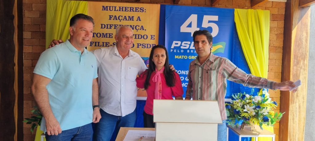 Pré-candidato a prefeito de Jardim Guilherme Monteiro participa de convenção do PSDB em Caracol