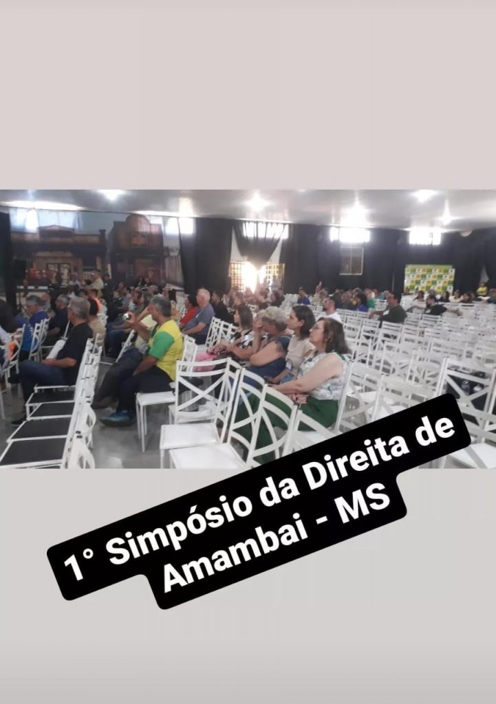 Mesmo com a participação online de Bolsonaro, 1° Simpósio da Direita de Amambai tem fracasso de público