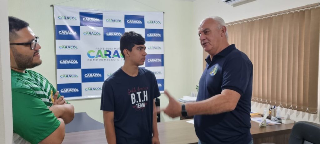 Aluno de Caracol é convocado pela Base Aérea de Campo Grande para jogar Estadual de Voleibol