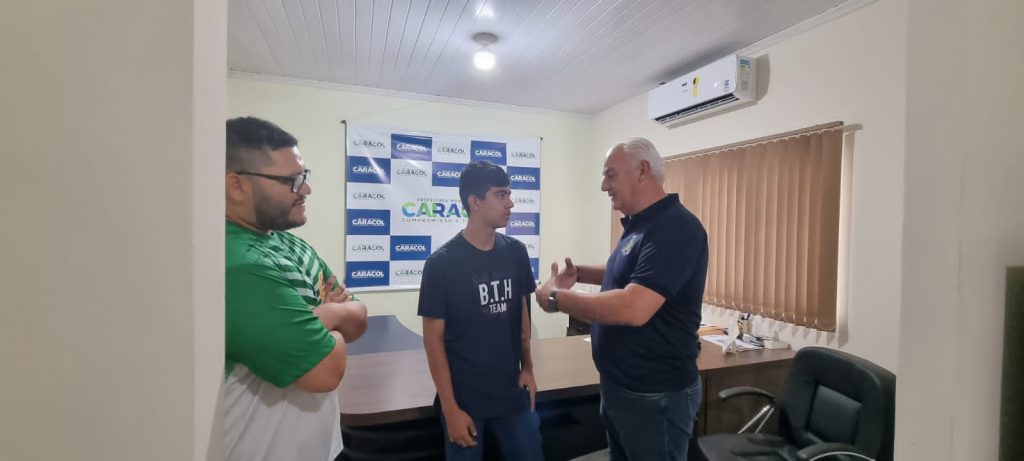 Aluno de Caracol é convocado pela Base Aérea de Campo Grande para jogar Estadual de Voleibol