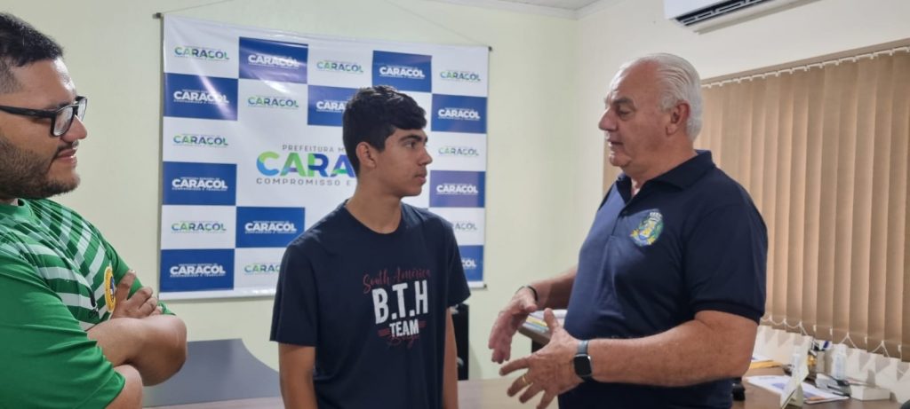 Aluno de Caracol é convocado pela Base Aérea de Campo Grande para jogar Estadual de Voleibol