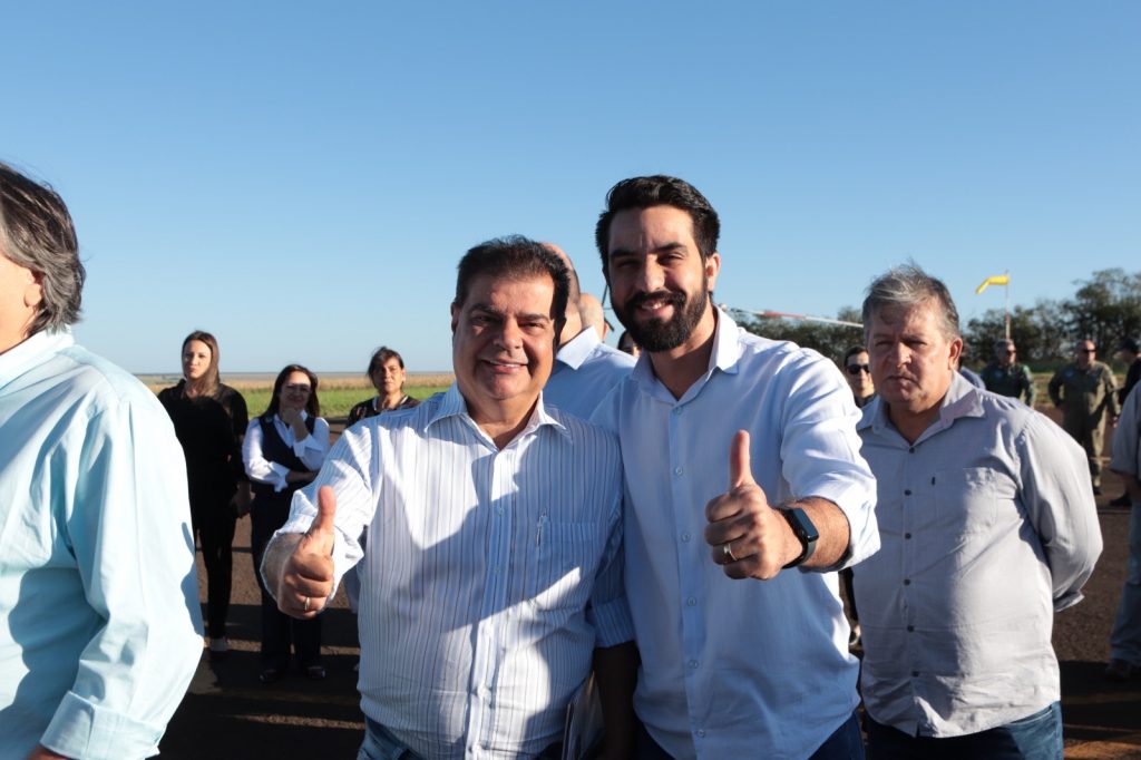 Pré-candidato a prefeito de Deodápolis, Jean da Saúde, acompanha agenda do Governador em Nova Andradina, Taquarussu e Batayporã