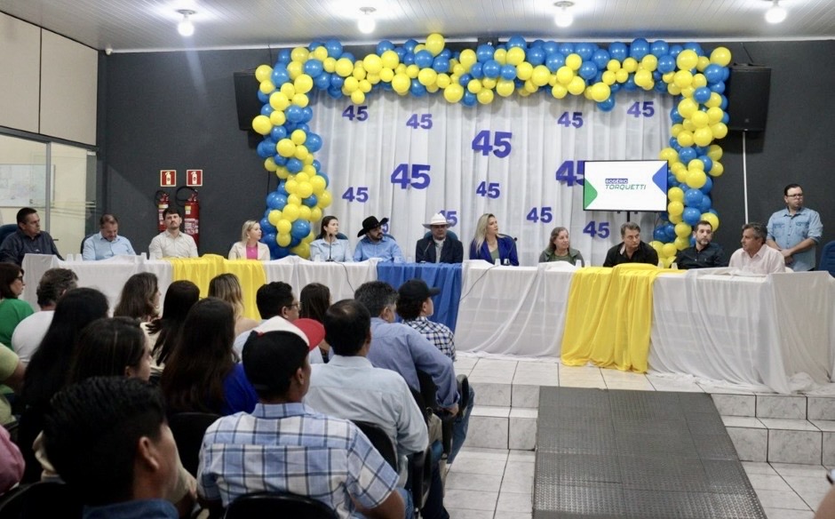 Durante convenção da Federação PSDB Cidadania em Tacuru, Rogério Torquetti é definido oficialmente pré-candidato à reeleição