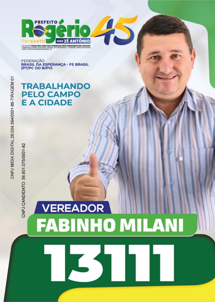 Rogério Torquetti está confiante com início da campanha para Eleições Municipais 2024