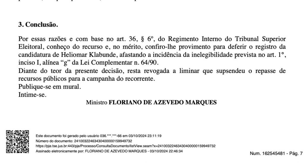 Virada de Jogo! Decisão Surpreendente do Ministro Pode Levar Heliomar à Prefeitura de Paranhos