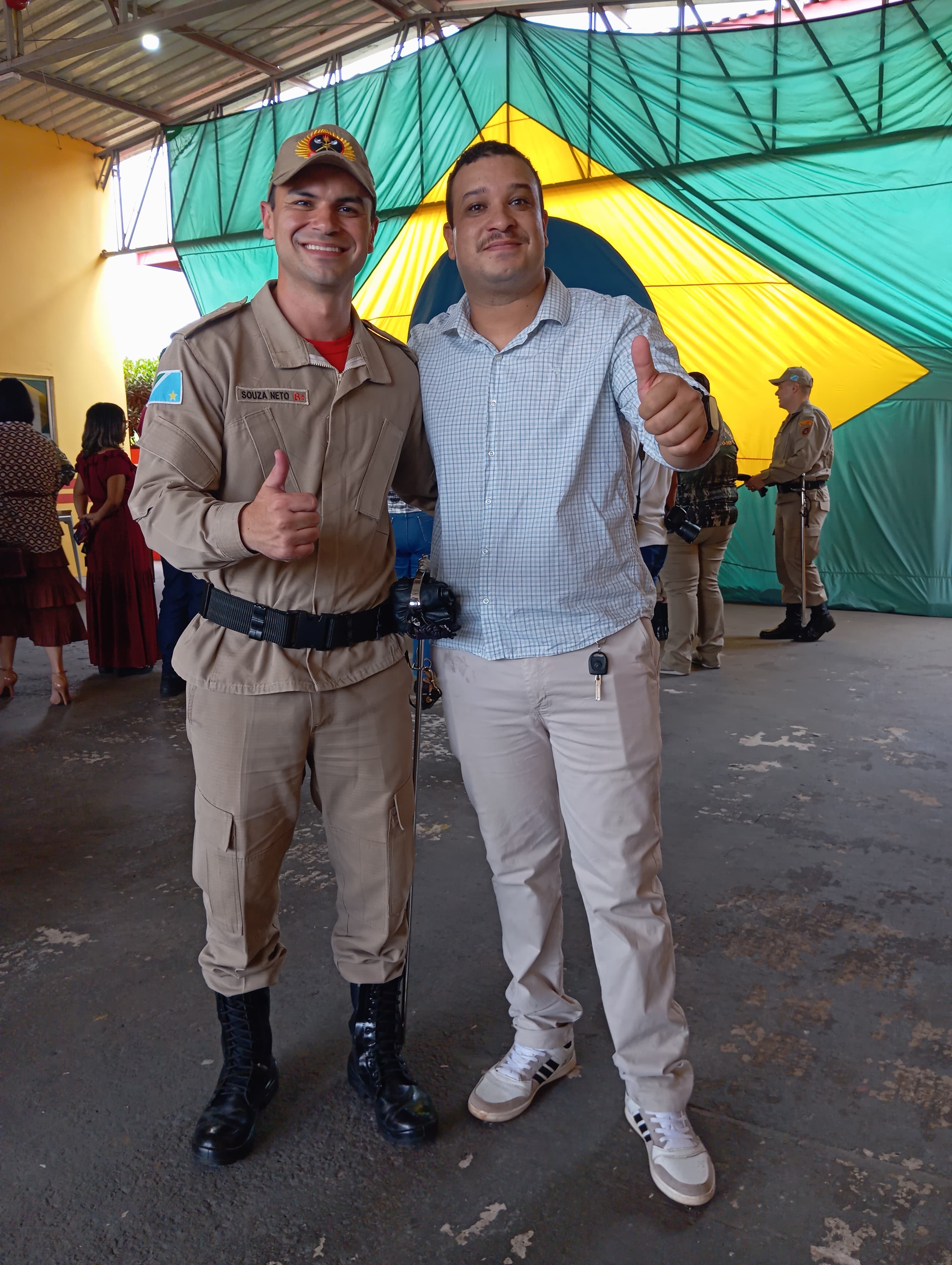 Prefeito Neco Pagliosa participa da passagem de comando do Corpo de Bombeiros de Bela Vista