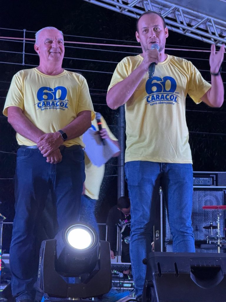 Prefeito Neco Pagliosa comemora sucesso da programação dos 60 anos de Caracol Prefeito Neco Pagliosa comemora sucesso da programação dos 60 anos de Caracol