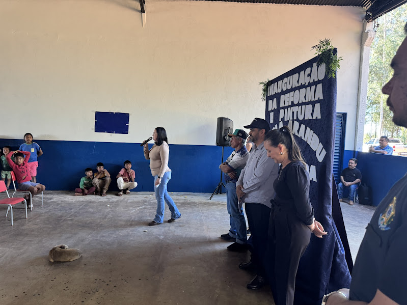 Prefeitura de Paranhos inaugura reforma da Escola Indígena Arandu Poty Renda