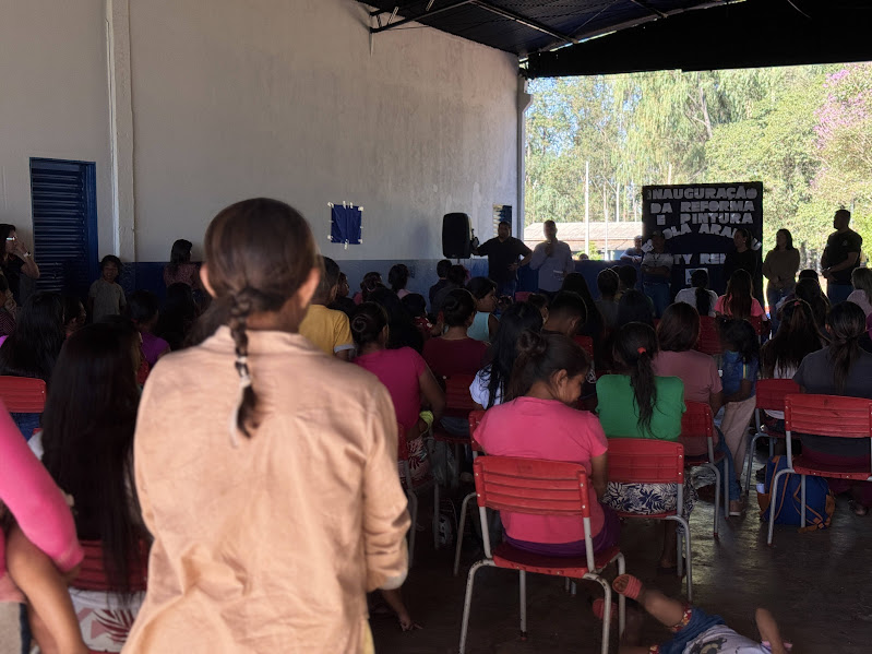 Prefeitura de Paranhos inaugura reforma da Escola Indígena Arandu Poty Renda