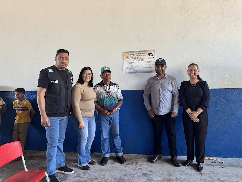 Prefeitura de Paranhos inaugura reforma da Escola Indígena Arandu Poty Renda