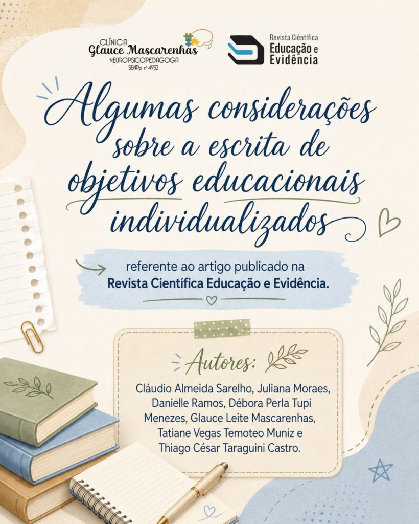 Glauce Mascarenhas, neuropsicopedagoga de Amambai, participa de publicação científica sobre educação inclusiva