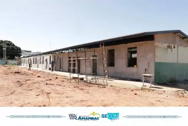 Conquista da comunidade amambaiense, reforma da escola Felipe de Brum conta com o empenho do secretário estadual Eduardo Riedel