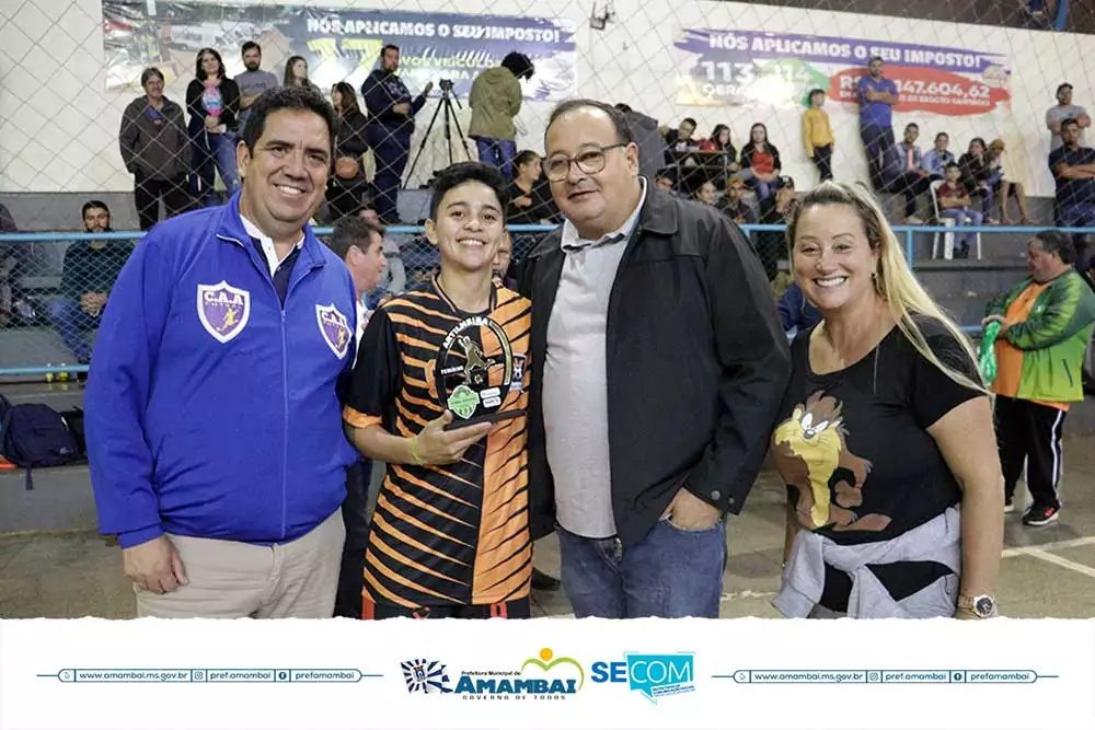 Com jogos eletrizantes, Prefeitura de Amambai realizou nesta terça, finais da Copa Cidade de Futsal