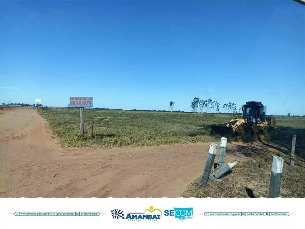 Secretaria de Infraestrutura oferece manutenção diariamente nas estradas vicinais de Amambai Secretaria de Infraestrutura oferece manutenção diariamente nas estradas vicinais de Amambai