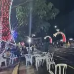 Com muita emoção e alegria, multidão prestigia inauguração da Iluminação Natalina de Caracol Com muita emoção e alegria, multidão prestigia inauguração da Iluminação Natalina de Caracol
