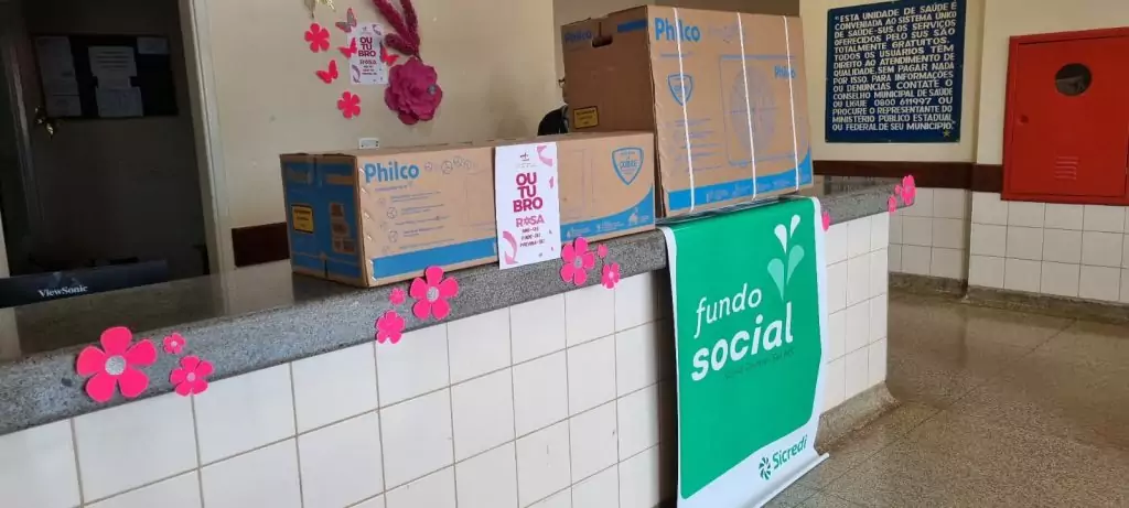 Sicredi de Caracol doa ar condicionado para Hospital Beneficente do município Sicredi de Caracol doa ar condicionado para Hospital Beneficente do município