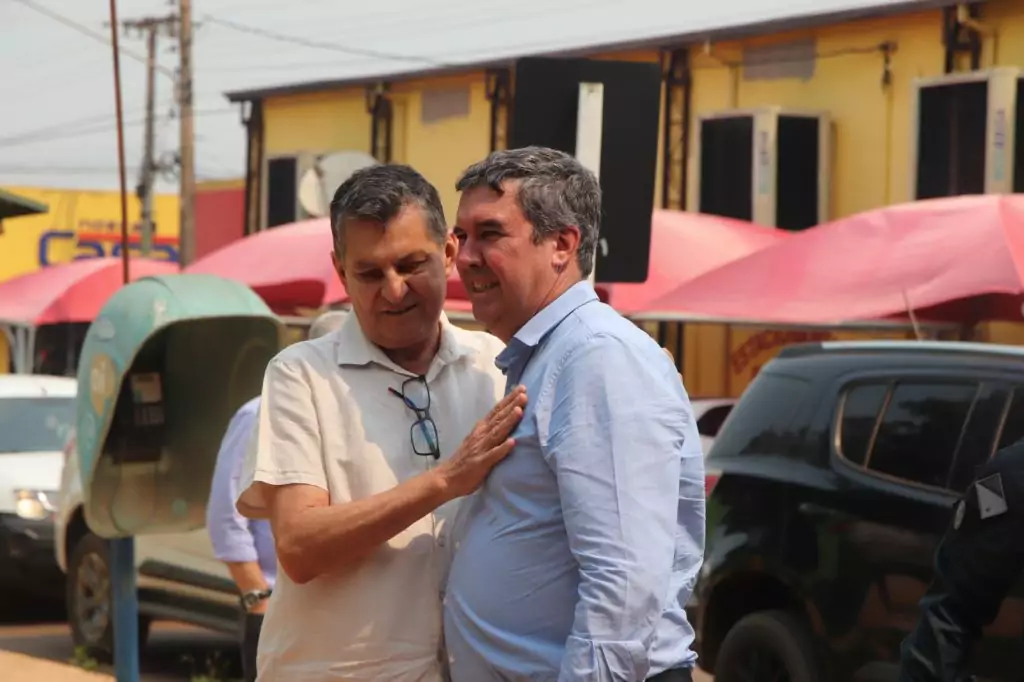 Reinaldo Piti e Aires Cafure recebem Governador Riedel em Bela Vista