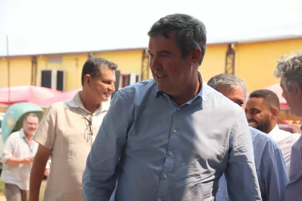 Reinaldo Piti e Aires Cafure recebem Governador Riedel em Bela Vista