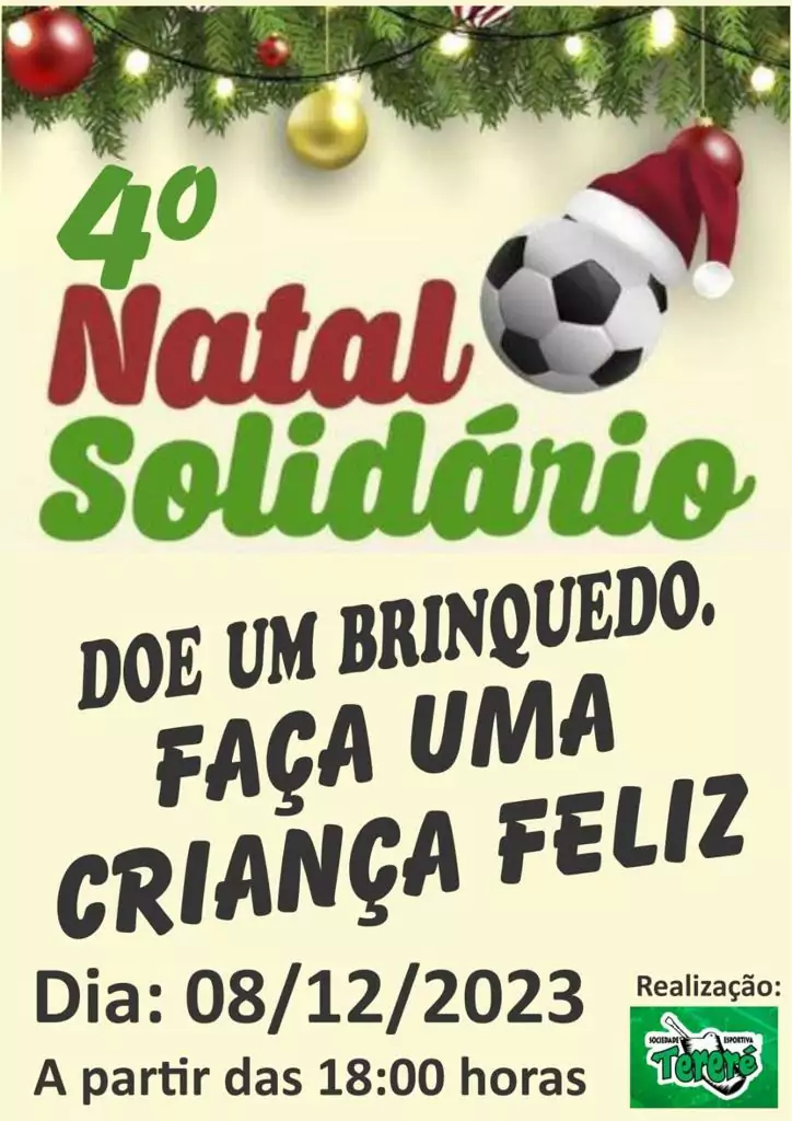 Natal Solidário do Clube Tereré acontece nesta sexta-feira Natal Solidário do Clube Tereré acontece nesta sexta-feira