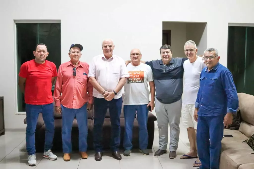 Neco Pagliosa recebe visita de amigos do Partido dos Trabalhadores de Caracol