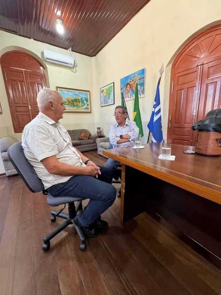 Neco Pagliosa visita amigo e prefeito de Porto Murtinho, Nelson Cintra