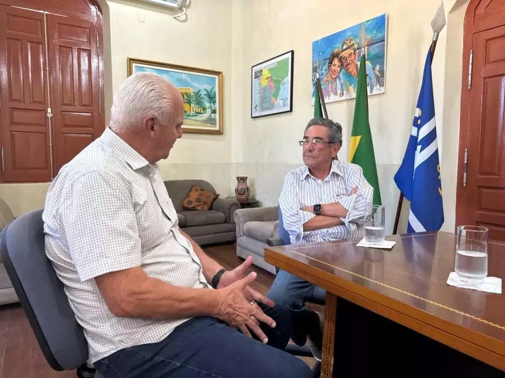 Neco Pagliosa visita amigo e prefeito de Porto Murtinho, Nelson Cintra