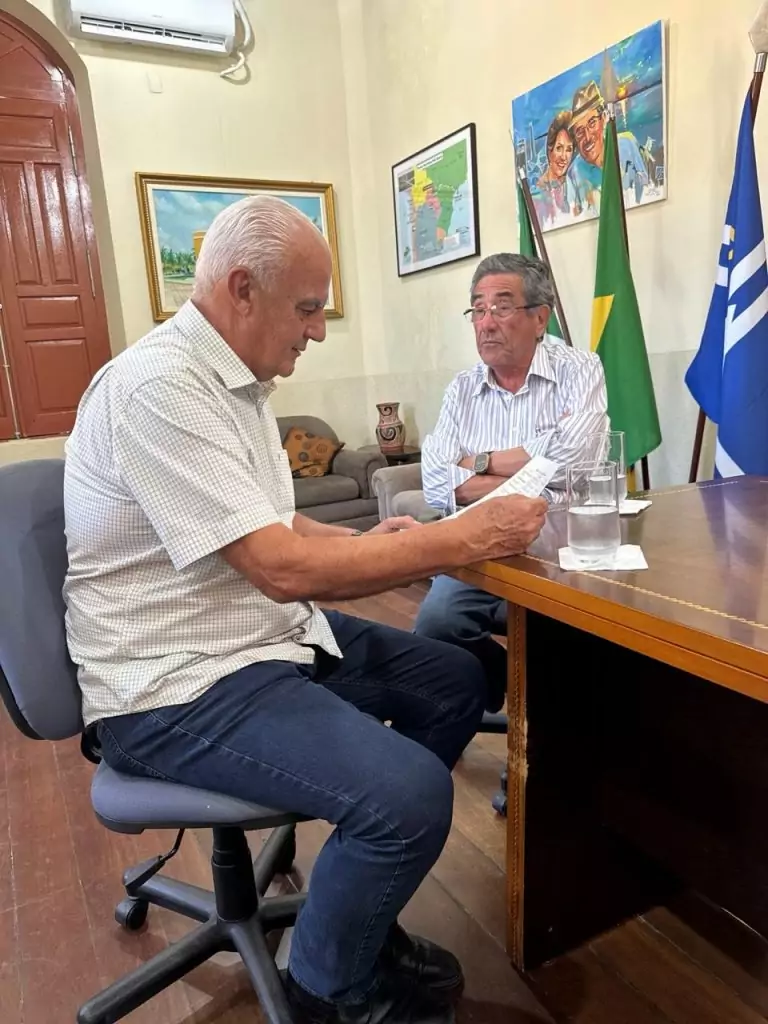 Neco Pagliosa visita amigo e prefeito de Porto Murtinho, Nelson Cintra