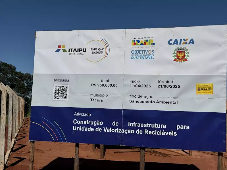 Prefeito Rogério Torquetti comemora avanço das obras de suporte ambiental em Tacuru Prefeito Rogério Torquetti comemora avanço das obras de suporte ambiental em Tacuru